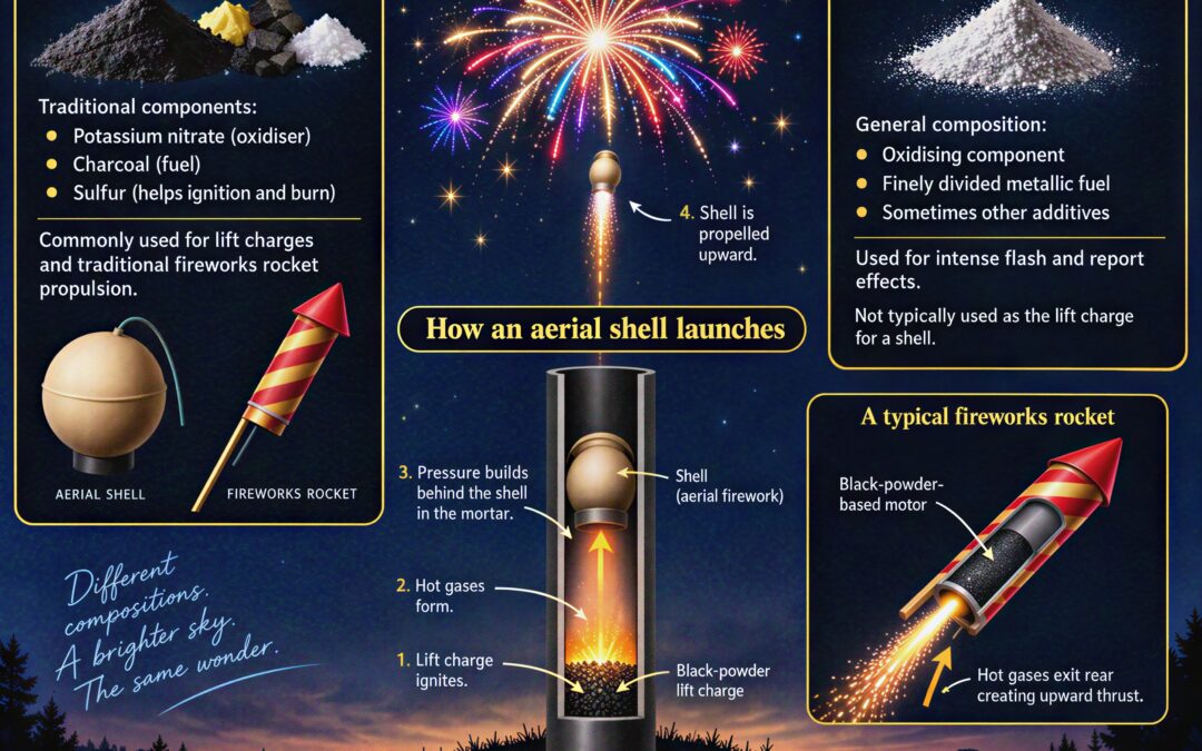 Black Powder, Flash Powder and Their Roles in Fireworks